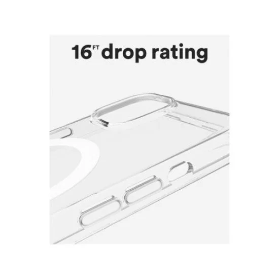bodyguardz carve magsafe case for iphone 16 pro - clear